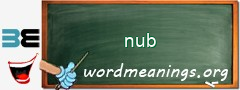 WordMeaning blackboard for nub